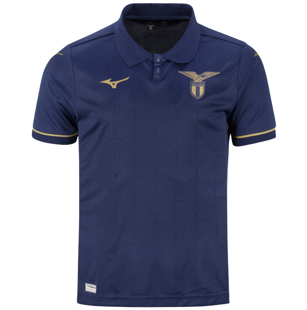 Lazio 2026/27 Third Jersey – Navy Blue & Gold Mizuno Fan Shirt