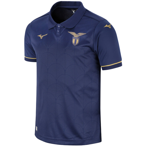 Lazio 2026/27 Third Jersey – Navy Blue & Gold Mizuno Fan Shirt