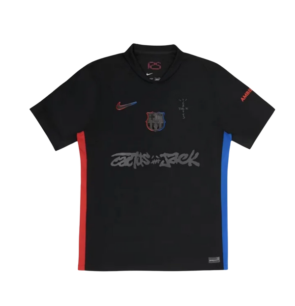Travis Scott x FC Barcelona 2024/25 Match Away Cactus Jack Jersey – Black