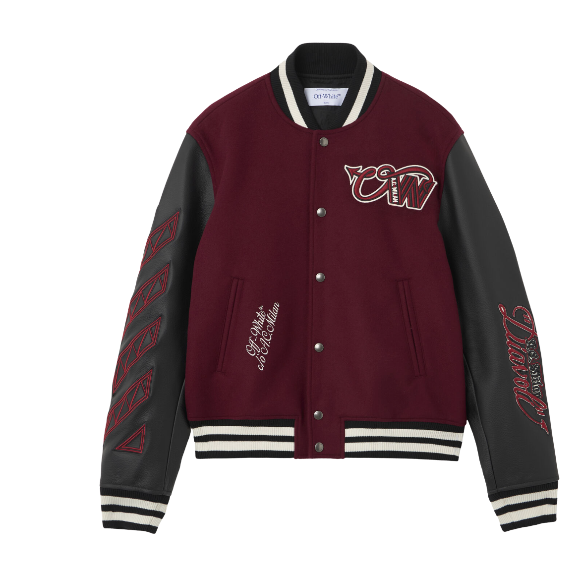 Off-White™ c/o AC Milan Varsity Jacket