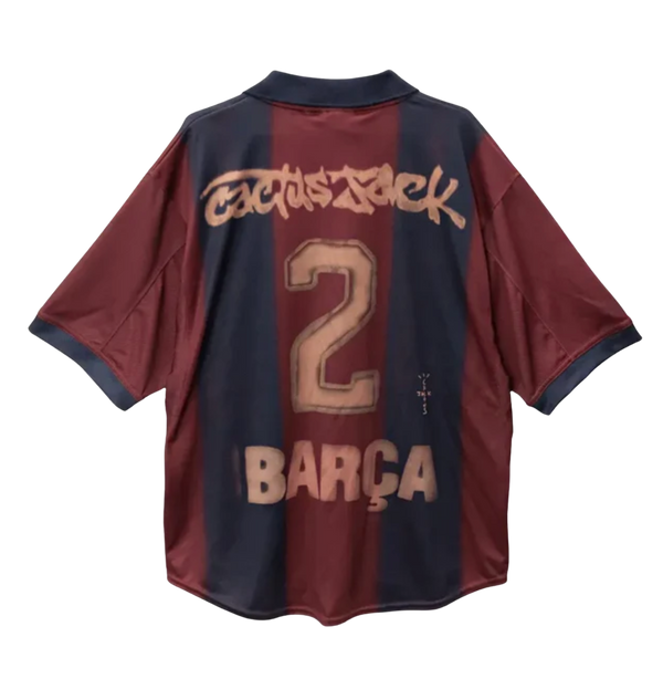 Travis Scott x FC Barcelona Retro 2000/01 Skeleton Jersey