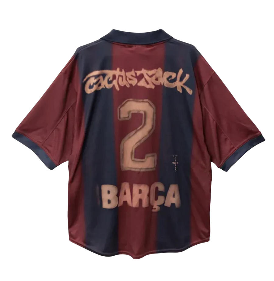 Travis Scott x FC Barcelona Retro 2000/01 Skeleton Jersey