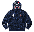 BAPE x PSG Shark Full Zip Hoodie – Blue Camo