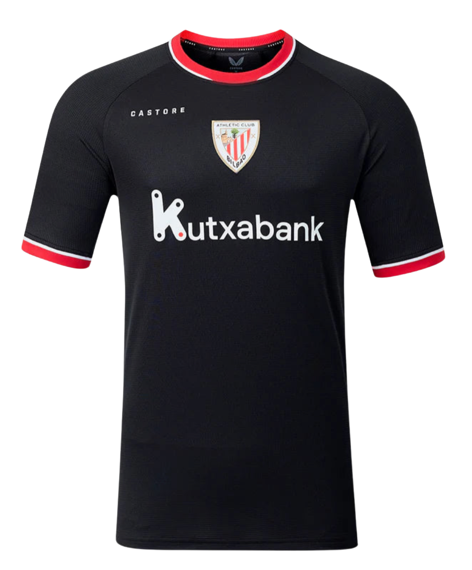 Athletic Bilbao 2026/27 Away Jersey – Sleek Black & Red Fan Shirt