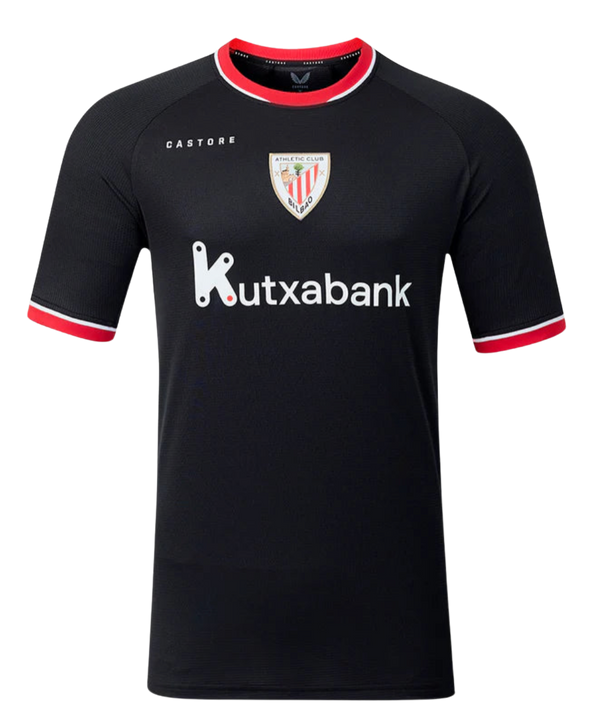 Athletic Bilbao 2026/27 Away Jersey – Sleek Black & Red Fan Shirt