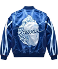 Drake Iceman x FC Barcelona Satin Bomber Jacket – Blue